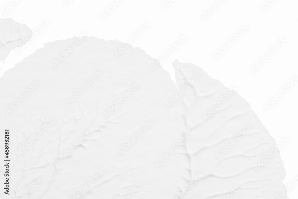 Obraz premium black white abstract acrylic painting color texture on white paper background by using rorschach inkblot method