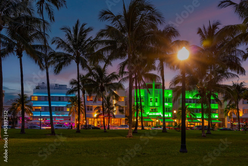 South Beach Miami skyline,  cityscape  in Florida © f11photo