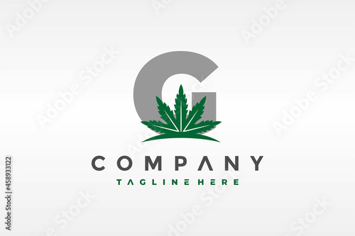 letter G cannabis logo