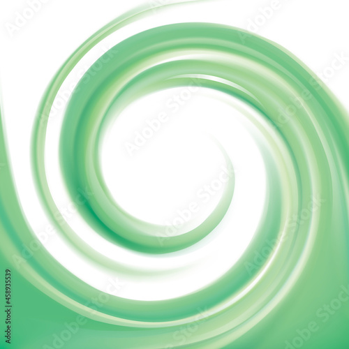 Vector background of bright green swirls