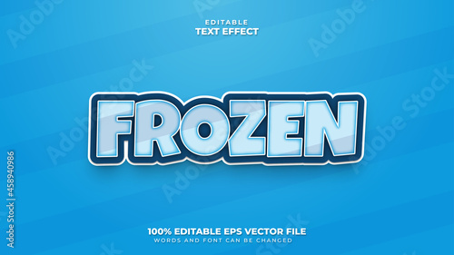 Frozen Editable Text Effect