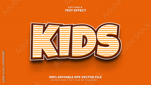 Kids 3D Editable Text Effect