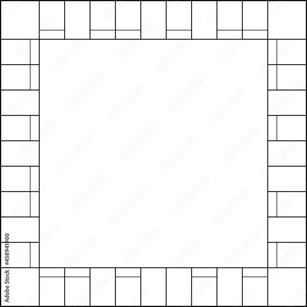 Tablero de juego de inversiónes y economía capitalista, tablero de