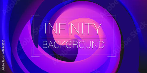 Infinity Color Oil Painting Blur Artistic Texture Background. Spiral Motion Acrylic Watercolor Artwork Backdrop Design Banner Template.