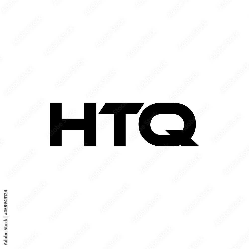 HTQ letter logo design with white background in illustrator, vector logo modern alphabet font overlap style. calligraphy designs for logo, Poster, Invitation, etc.