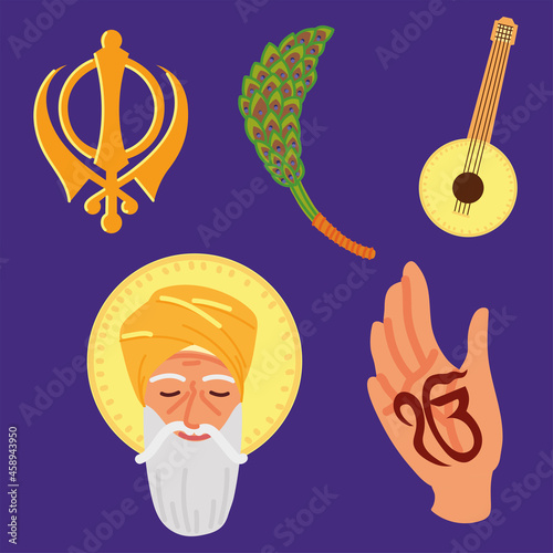 set of guru nanak jayanti