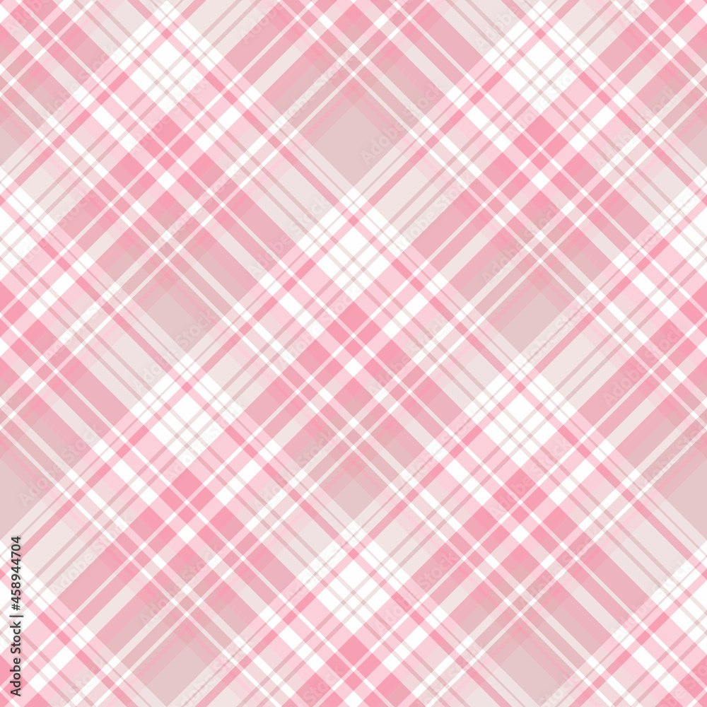 Seamless pattern in white and cute pink colors for plaid, fabric, textile, clothes, tablecloth and other things. Vector image. 2 Seamless pattern in white and cute pink colors for plaid, fabric, textile, clothes, tablecloth and other things. Vector image. 2