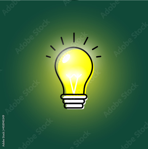 Making up an idea lightbulb icon