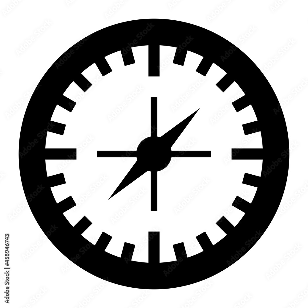 Vector Compass Glyph Icon Design