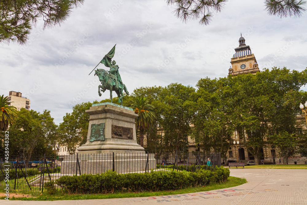 Monument in Plaza San Martín, Rosario, Argentina
