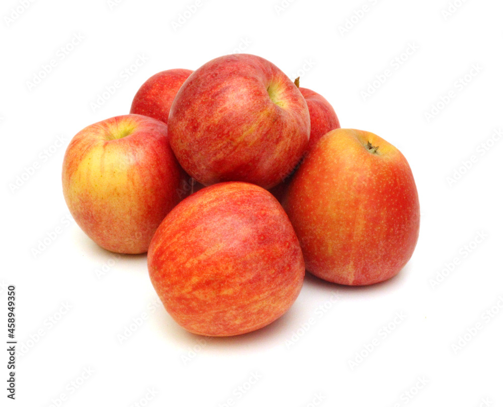 Fresh red apples isolated on white background Fresh red apples isolated on white background