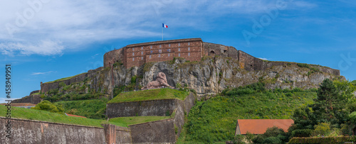 Belfort, France - 09 04 2021: The Lion of Bartholdi