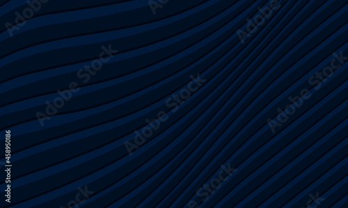 Dark blue line pattern wave luxury abstract background. Blue striped wave lines modern luxury pattern corporate concept for banner, cover, poster, presentation, magazine, leaflet. Vector illustration