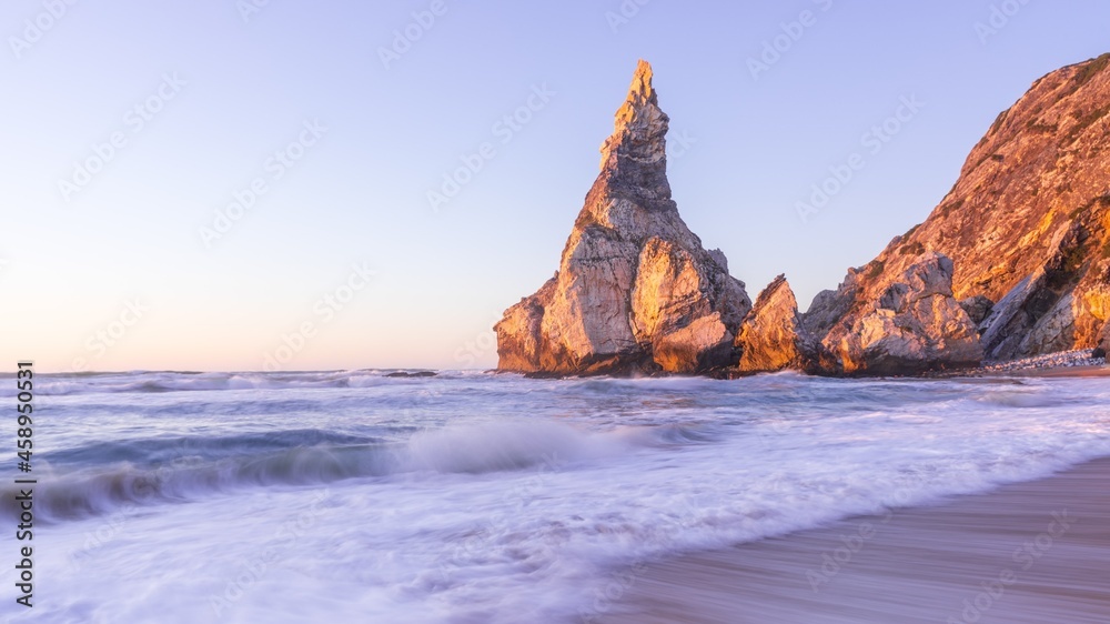 sunset on the beach