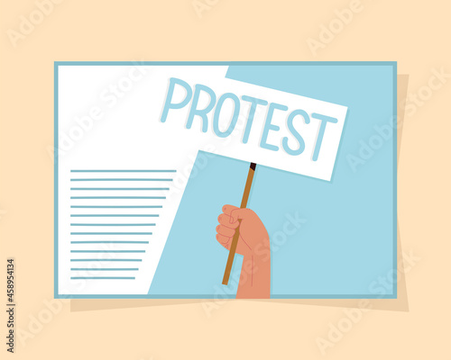 protest activity poster