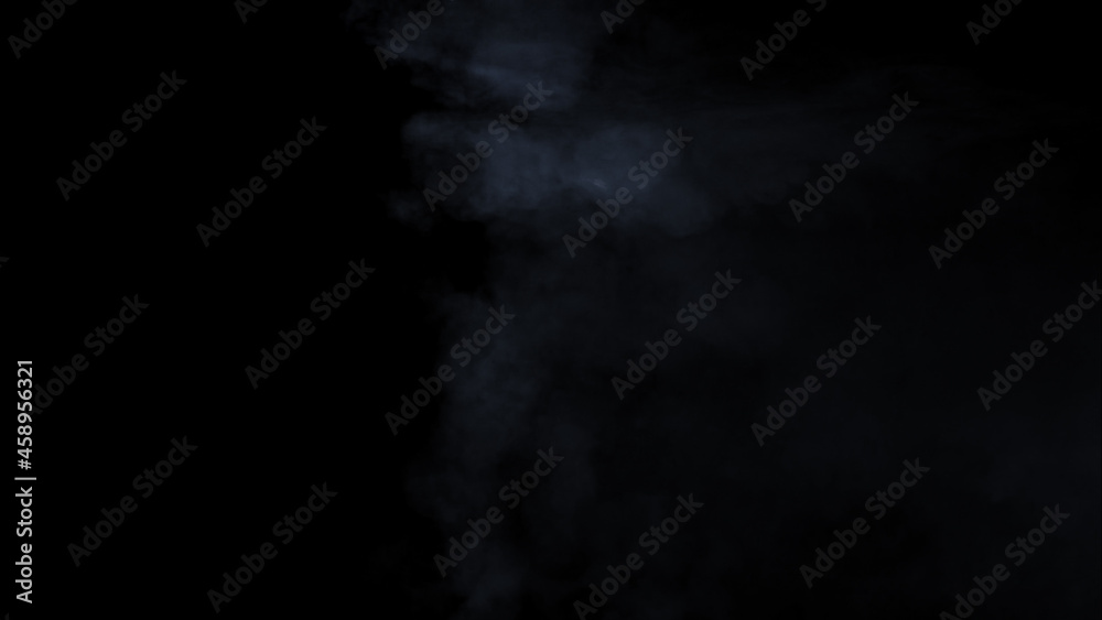 幻想的な暗闇と煙のイメージ　光とスモーク