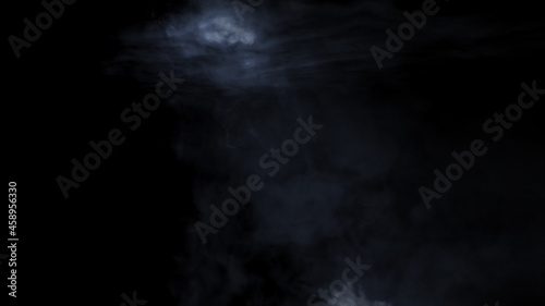 幻想的な暗闇と煙のイメージ 光とスモーク