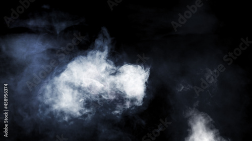 幻想的な暗闇と煙のイメージ 光とスモーク