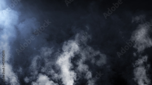 幻想的な暗闇と煙のイメージ　光とスモーク © sunafe