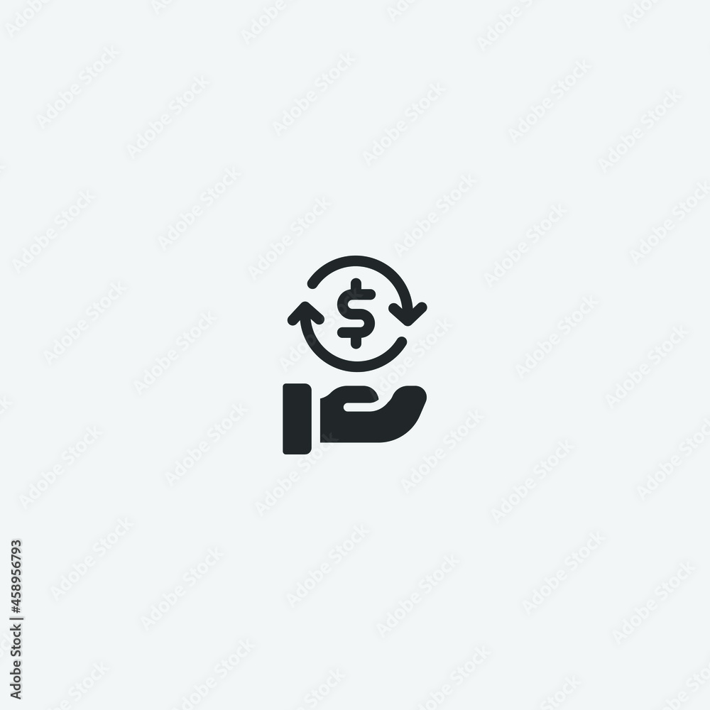 Money vector icon illustration sign