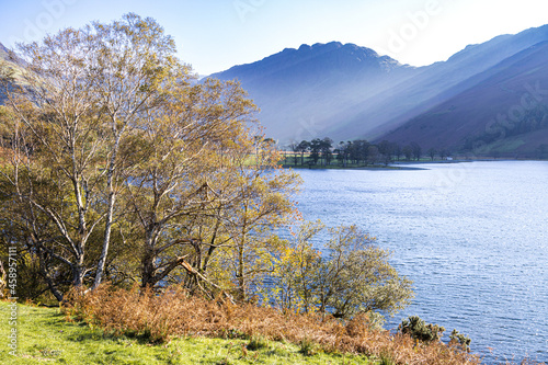 Evening light at Buttermere in the English Lake District National Park, Cumbria UK