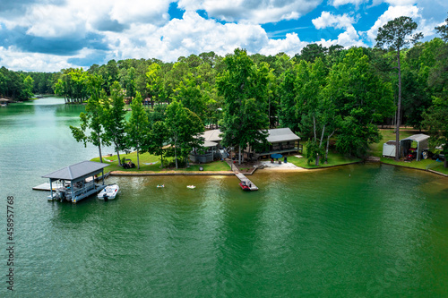 Aerial View of Lake Martin, Alabama  photo