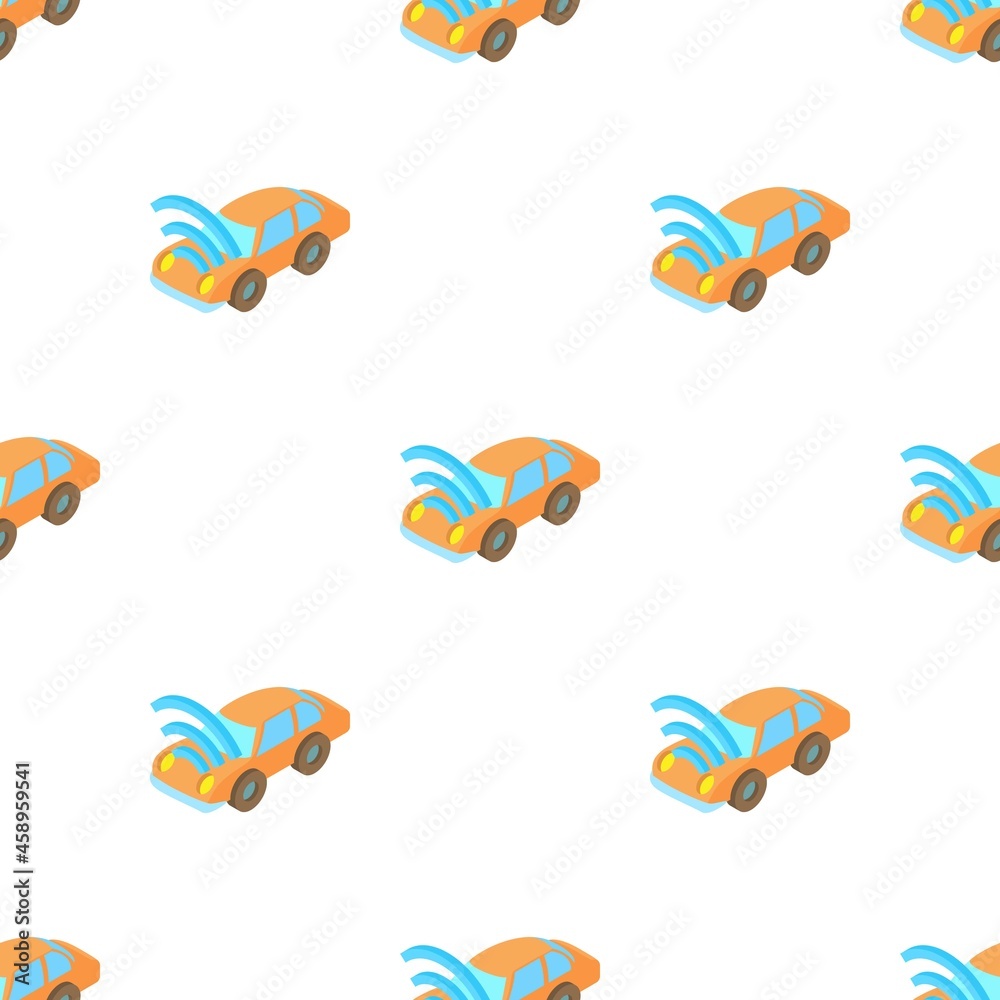 Car with Wi Fi pattern seamless background texture repeat wallpaper geometric vector
