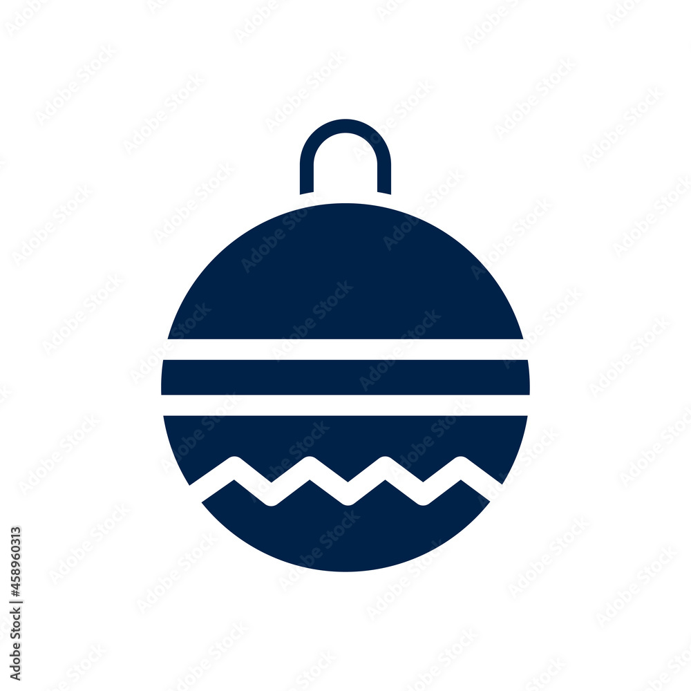 Ball decoration icon logo template isolated on white background. Ball decoration icon logo template isolated on white background.