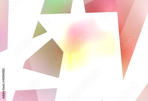 Free Download Light Pink, Yellow vector background with polygonal style. - GFXLoad