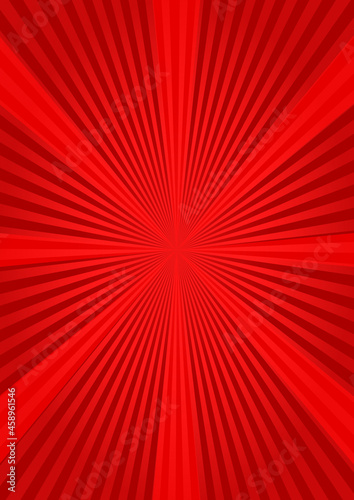 Abstract red background with sunburst