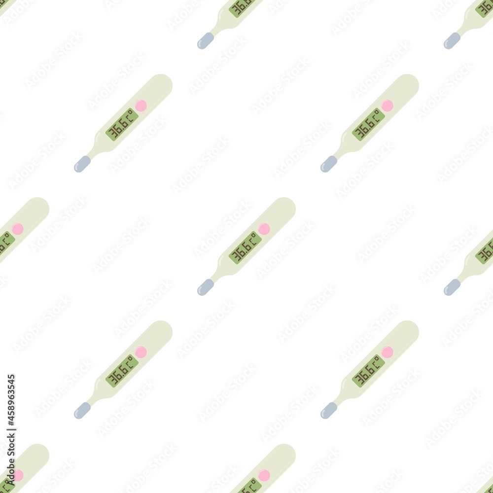 Medical thermometer pattern seamless background texture repeat wallpaper geometric vector Medical thermometer pattern seamless background texture repeat wallpaper geometric vector
