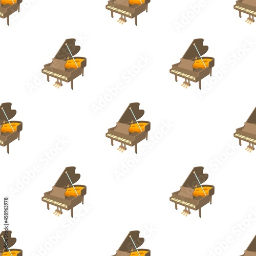 Grand piano pattern seamless background texture repeat wallpaper geometric vector