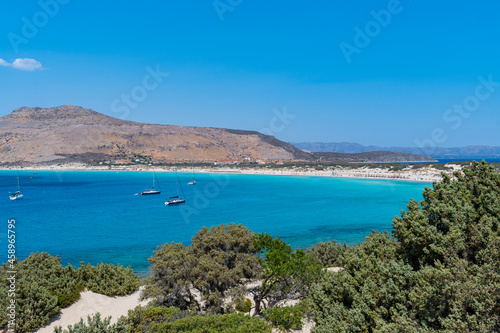 The famous Simos (Sarakiniko) beach at Elafonisos island, Greece