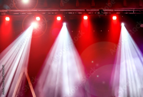 Red and White Stage Lights