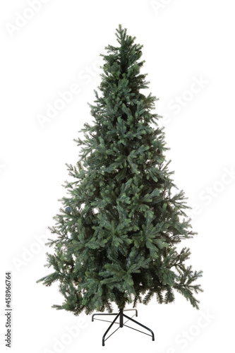 Artificial green Christmas tree isolated on a white background © cmirnovalexander