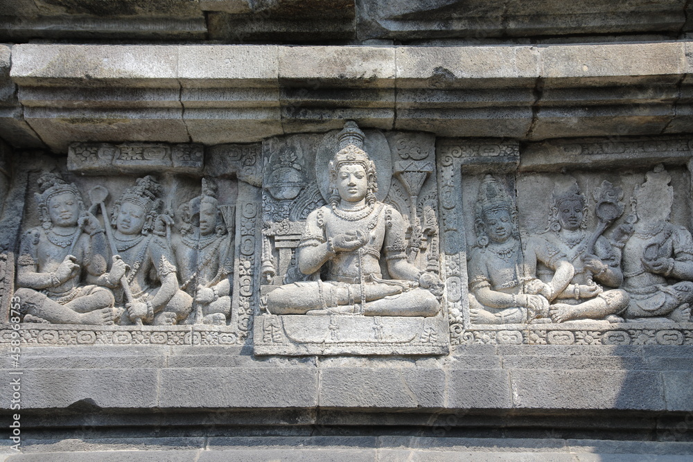 Relief of Prambanan, Java, Indonesia