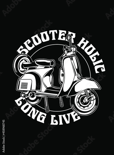 A scooter or motor scooter is a motorcycle with a step-through frame and a platform for the rider's feet.