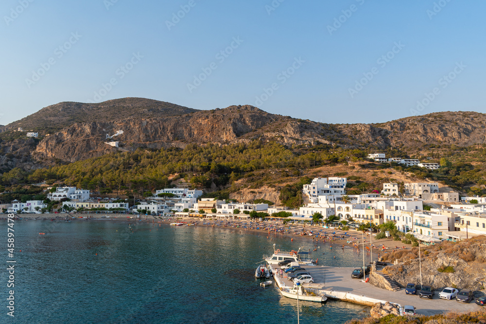 Kapsali village and beach, Kythera island, Greece