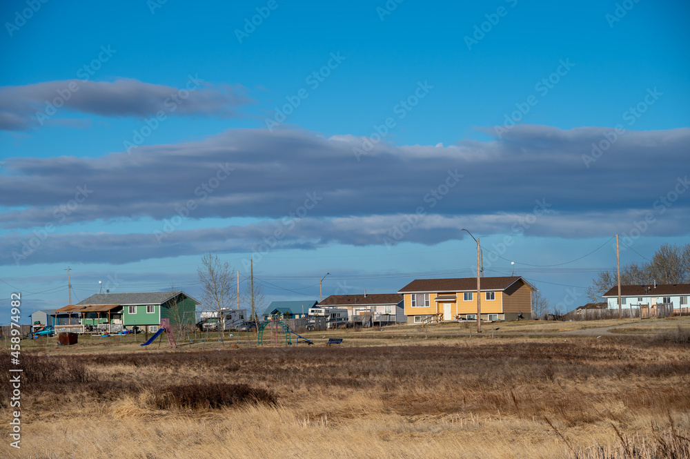 House on the Siksika Nation reservation in Alberta. Housing is a concerning issue for many First Nations people ion the Canadian prairies. House on the Siksika Nation reservation in Alberta. Housing is a concerning issue for many First Nations people ion the Canadian prairies.
