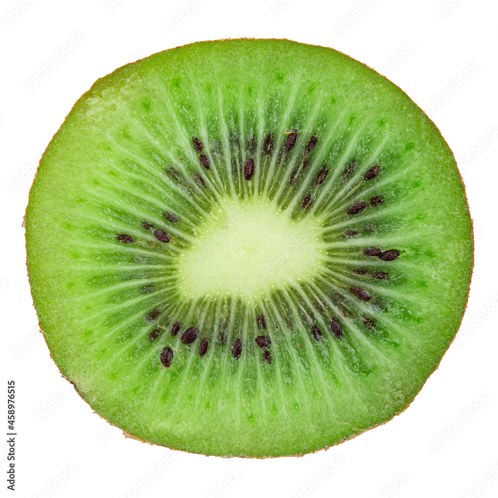 Kiwi slice isolated on white background. File contains clipping path. Kiwi slice isolated on white background. File contains clipping path.