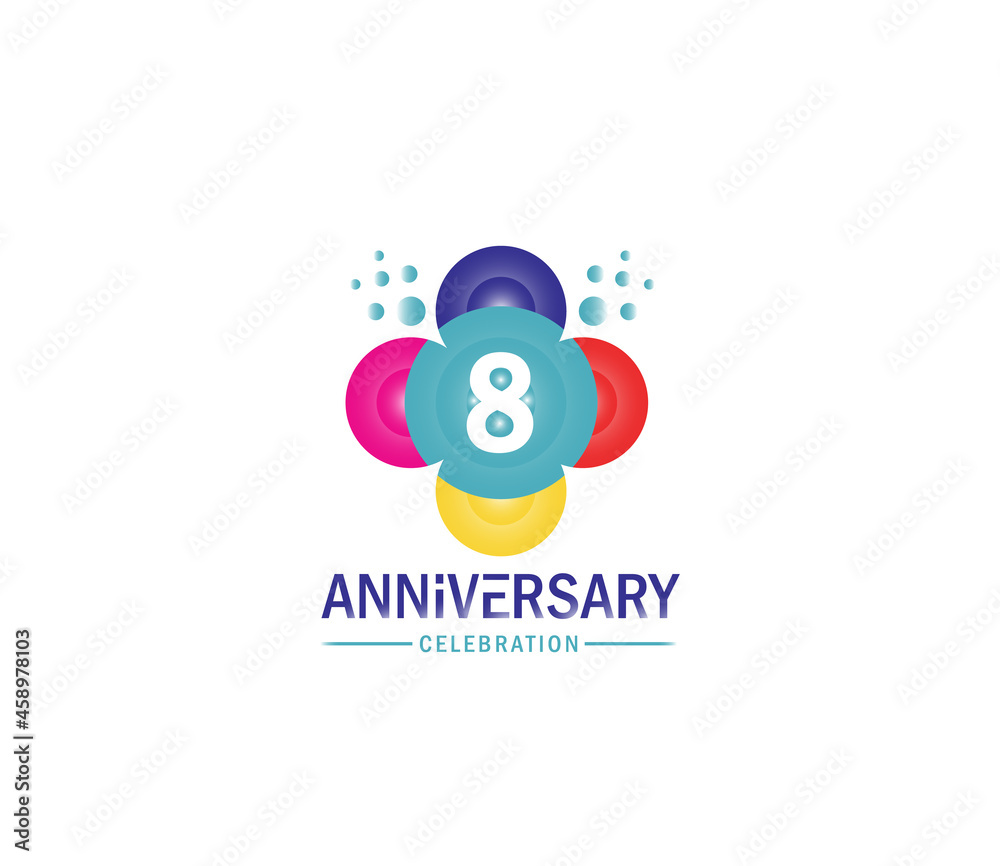 Celebration of Festivals Days 8 Year Anniversary, Invitations, Corporate, Party Events, Company Based, Banners, Posters, Card Material, effect Colors Design Celebration of Festivals Days 8 Year Anniversary, Invitations, Corporate, Party Events, Company Based, Banners, Posters, Card Material, effect Colors Design