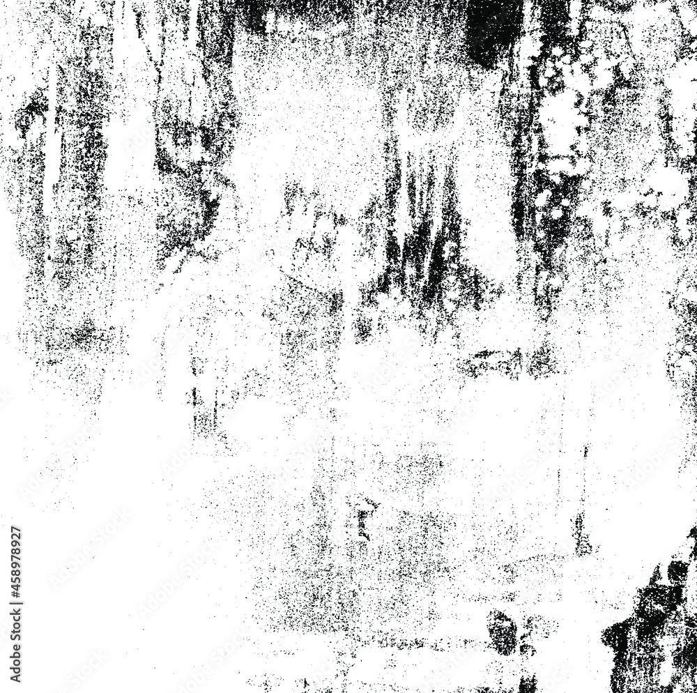 Obraz premium Rough black and white texture vector. Distressed overlay texture. Grunge background. Abstract textured effect. Vector Illustration. Black isolated on white background. EPS10