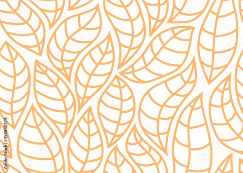 leaves floral organic vector leaf texture seamless pattern,