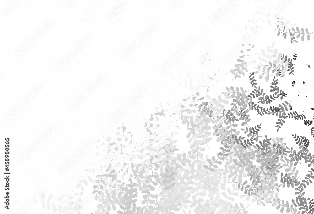 Obraz premium Light Yellow vector doodle background with leaves.