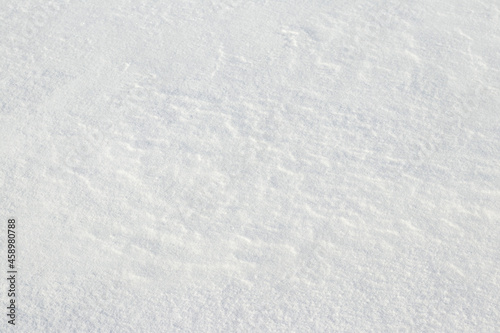 White solid snow surface, snow texture after a storm