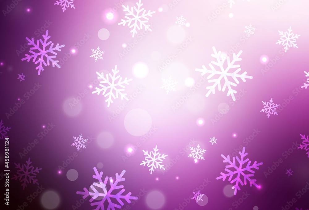 Light Pink vector backdrop in holiday style.