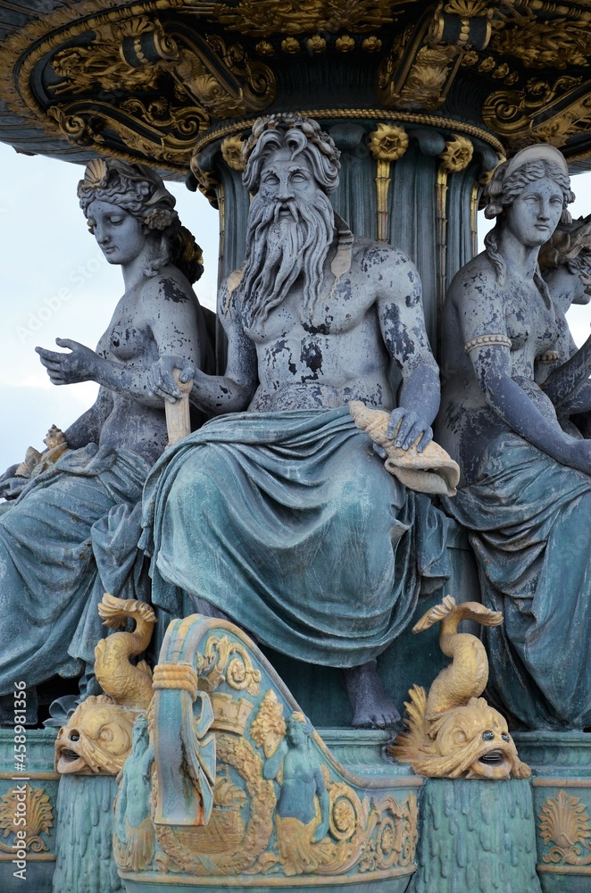  Fountain on Place de la Concorde, Paris, France