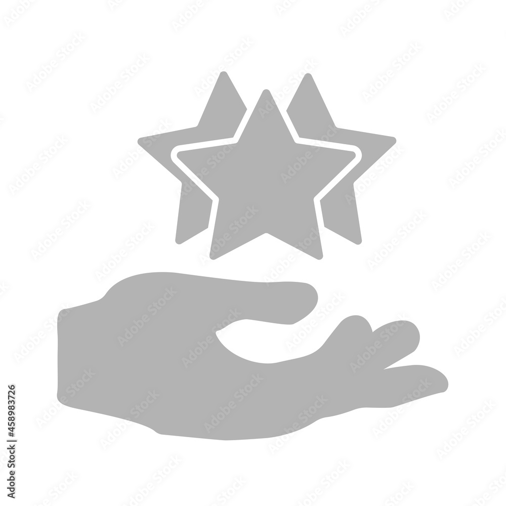 hands holding stars, vector illustration hands holding stars, vector illustration