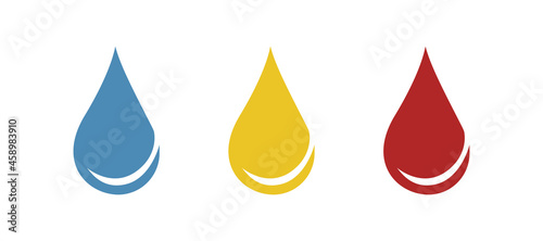 drop of blood, donor blood, vector illustration