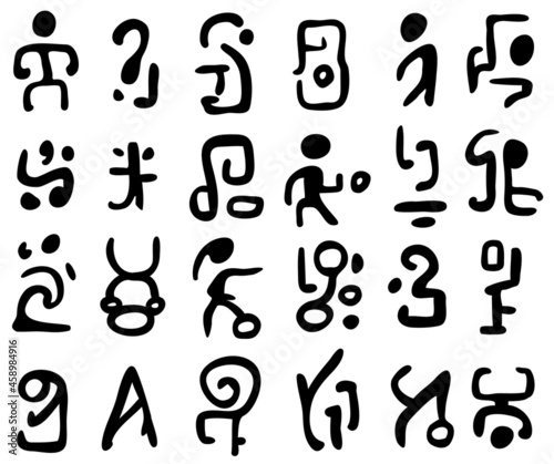 Cryptic People Text Symbol Set